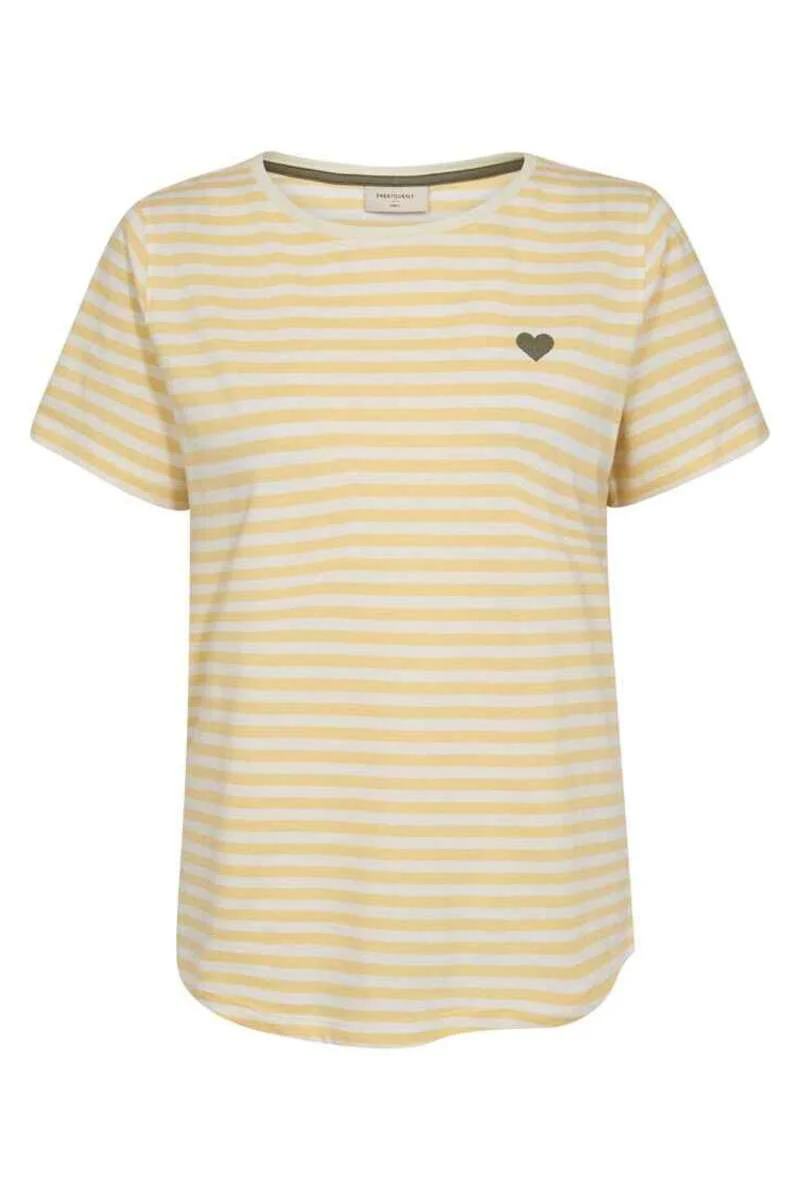 Mian Tee 208288 | Star Off-White W. Golden Haze | T-Shirt fra Freequent