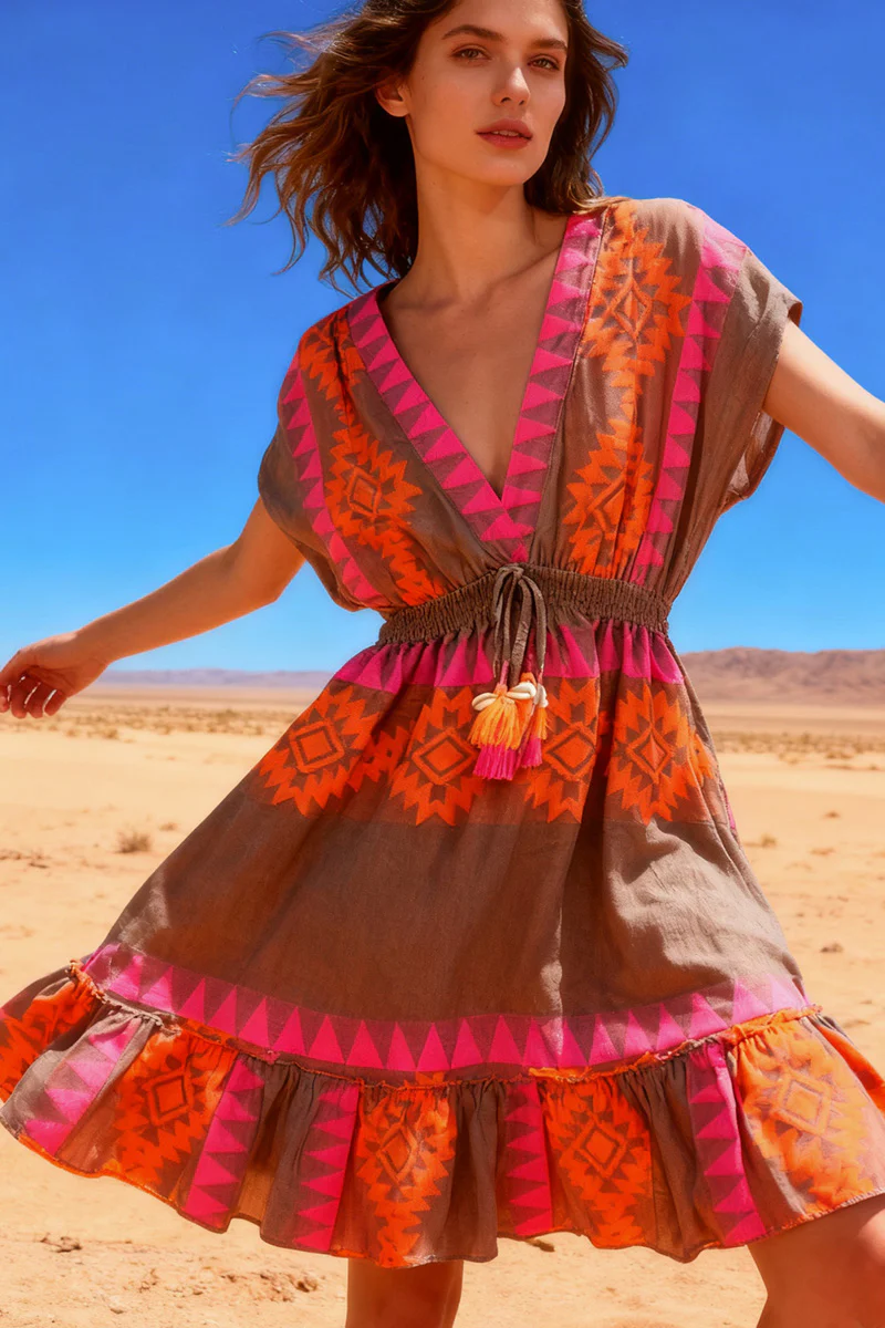 Flora Fluorescent Midi Dress | Kjole fra Avery - Image 2