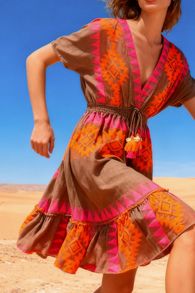 Flora Fluorescent Midi Dress | Kjole fra Avery - Image 4