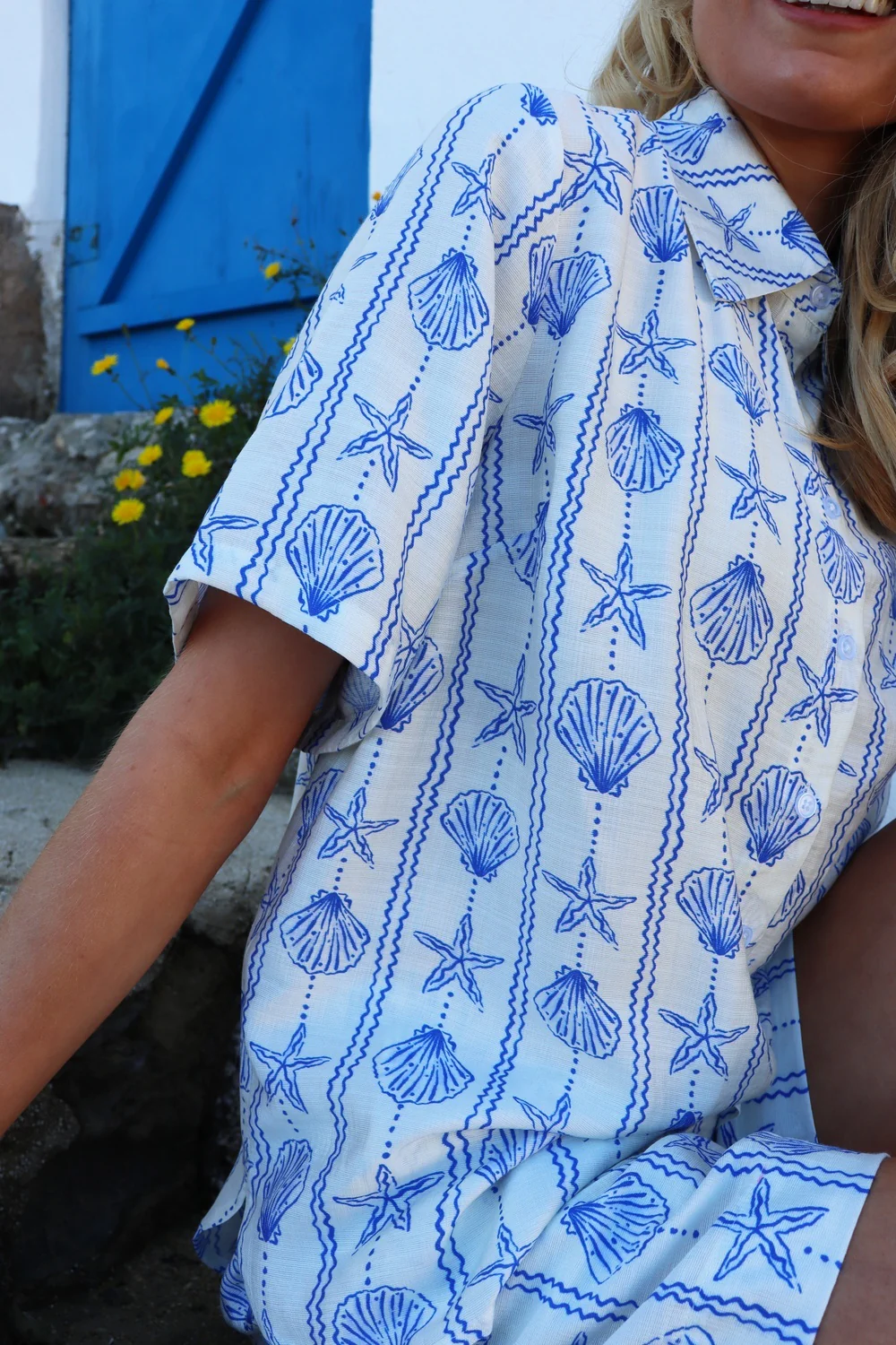 Mie Shorts | Creme Blue Mussel | Shorts fra Liberté - Image 3