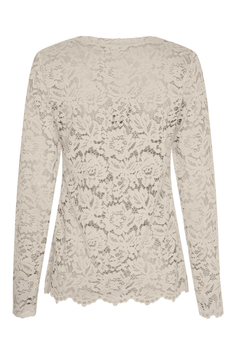 Milley LS Tee | Beige new | Bluse fra Marta du Chateau - Image 3
