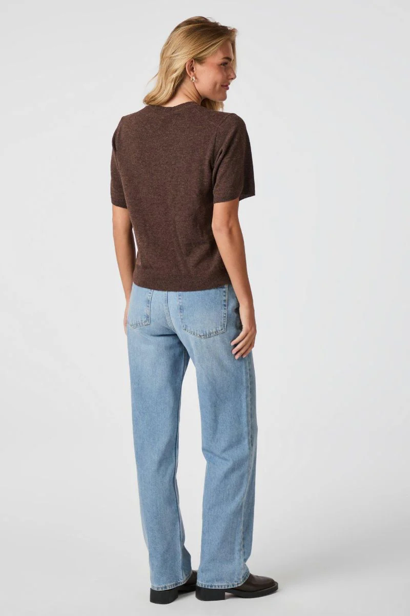 Missy Knit Tee 161927 | Brown Melange | Knitwear fra Neo Noir - Image 6