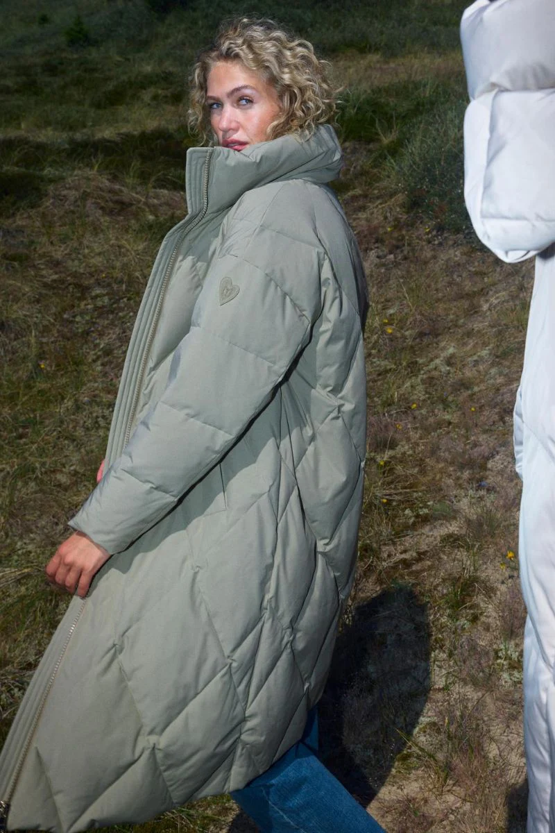 Ahla Long Down Jacket | Mermaid | Jakke fra Mos Mosh - Image 7