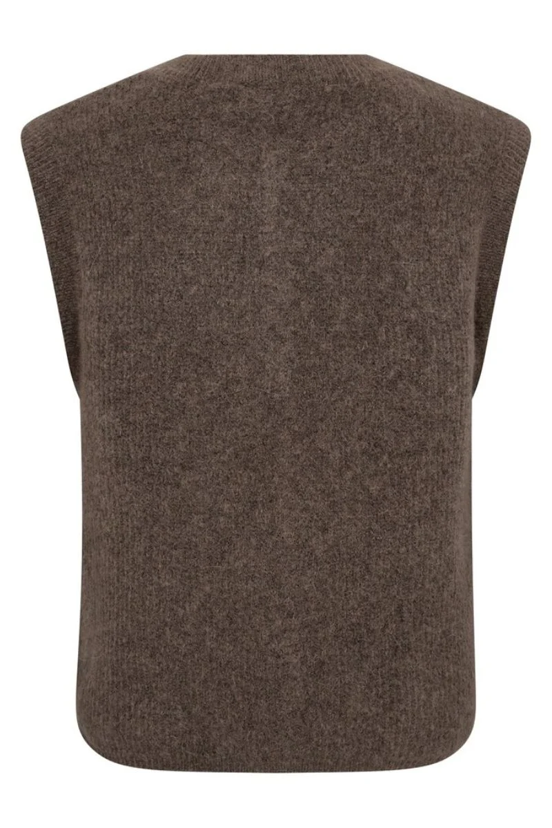 Almine Thora Knit Vest | Falcon | Vest fra Mos Mosh - Image 2