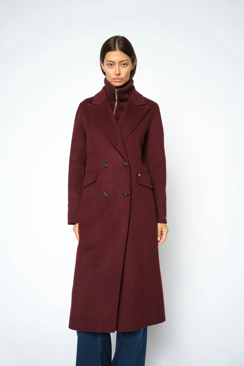 Alva Loisa Mock Neck Coat | Port Royale | Jakke fra Mos Mosh