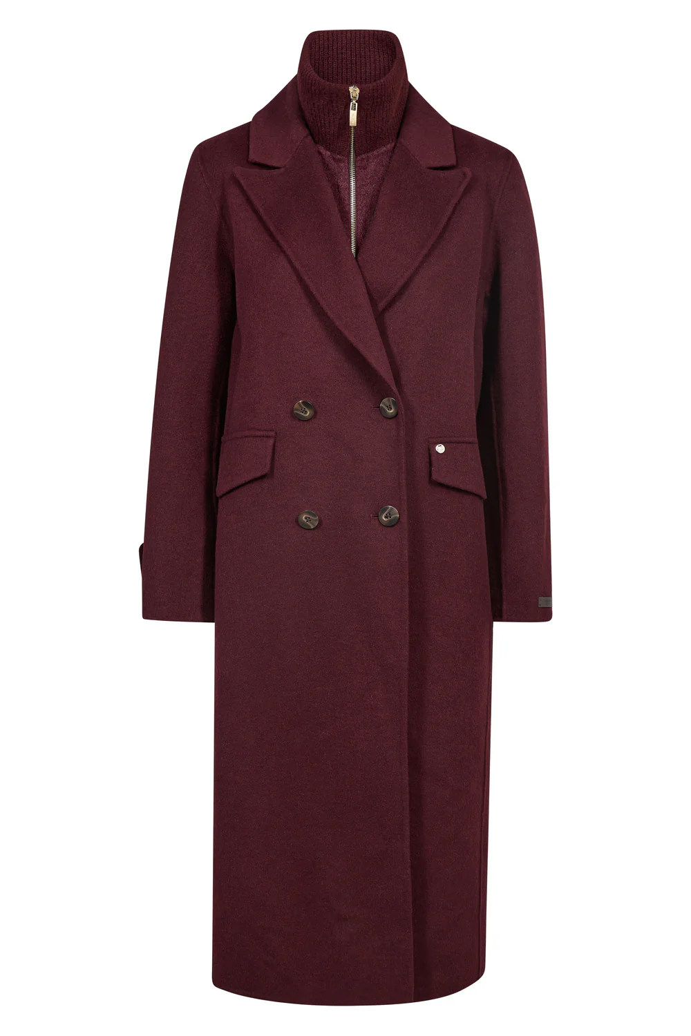 Alva Loisa Mock Neck Coat | Port Royale | Jakke fra Mos Mosh - Image 2