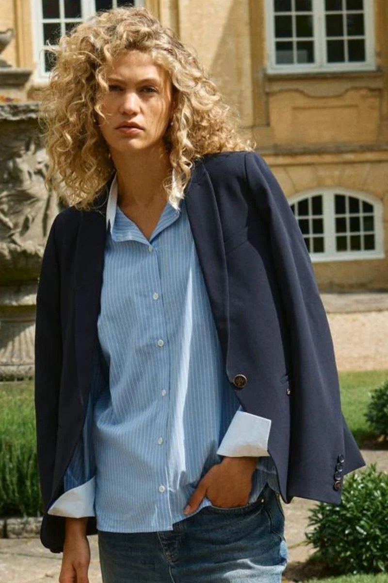 Anine Lea Blazer | Salute Navy | Blazer fra Mos Mosh