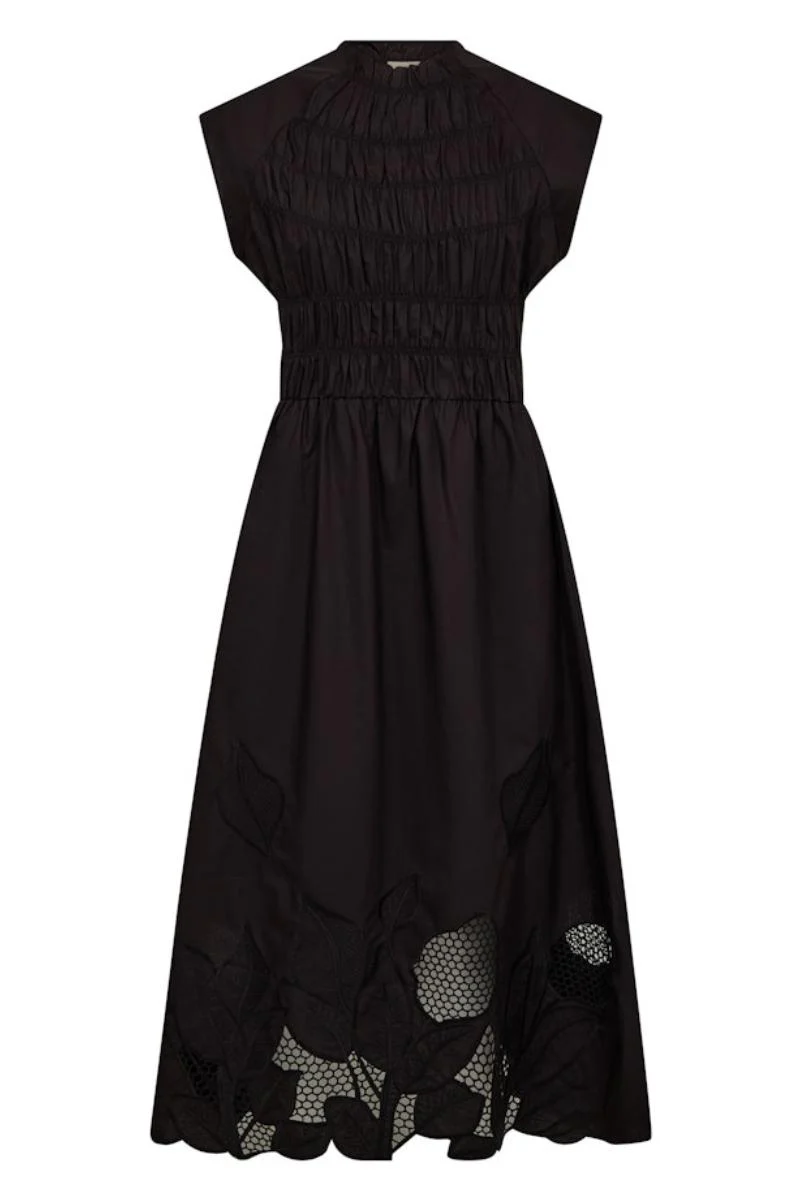 Aria Mono Dress | Black | Kjole fra Mos Mosh - Image 2