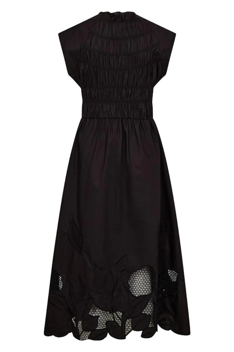 Aria Mono Dress | Black | Kjole fra Mos Mosh - Image 4