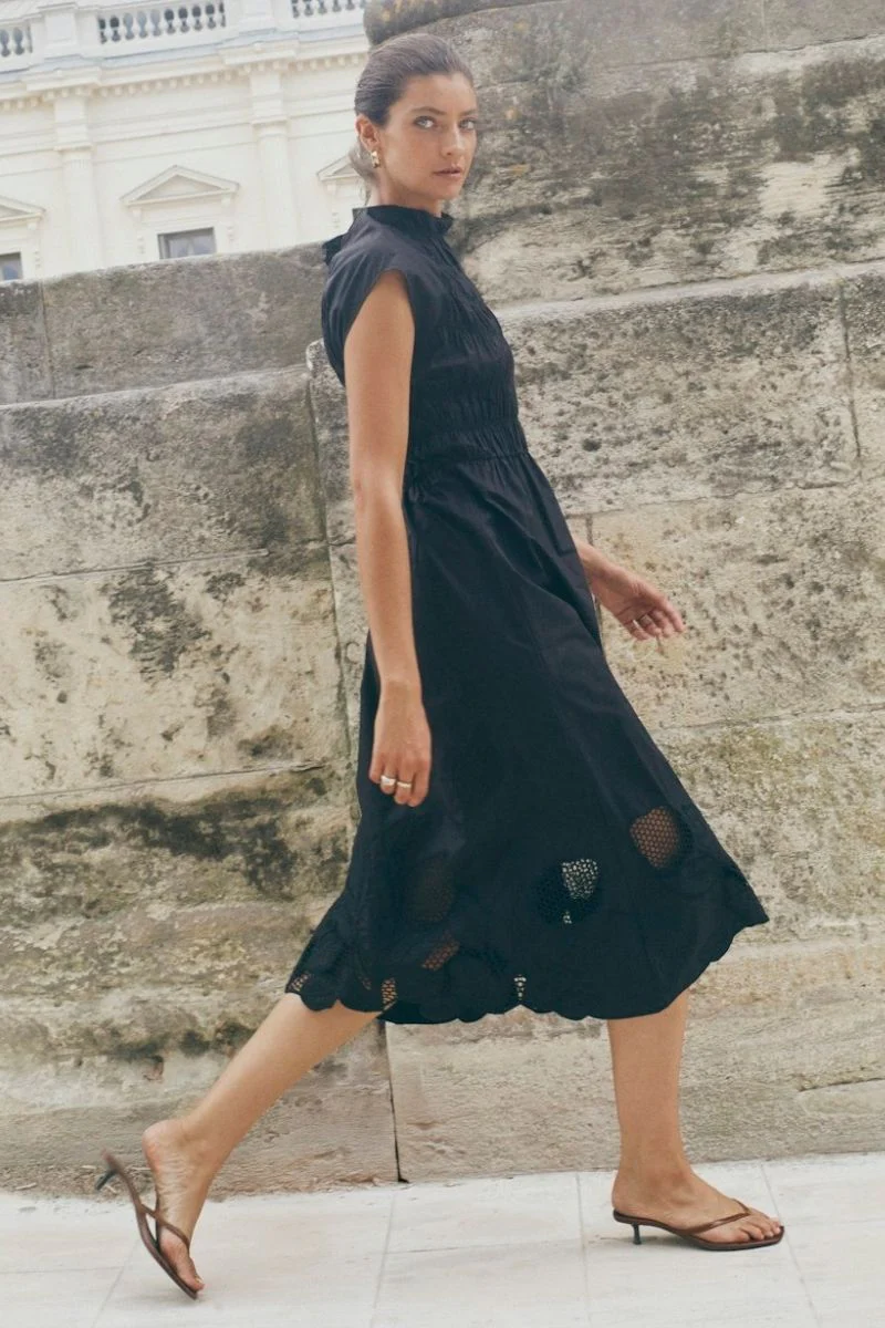 Aria Mono Dress | Black | Kjole fra Mos Mosh - Image 5