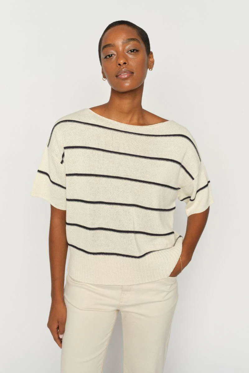 Arlen Paper SS Knit | Ecru | Strik fra Mos Mosh - Image 4