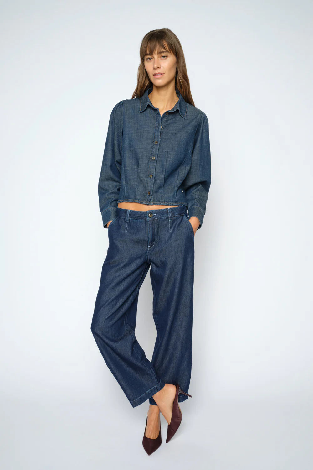 Arles Pagato Shirt | Dark Blue | Skjorte fra Mos Mosh - Image 6