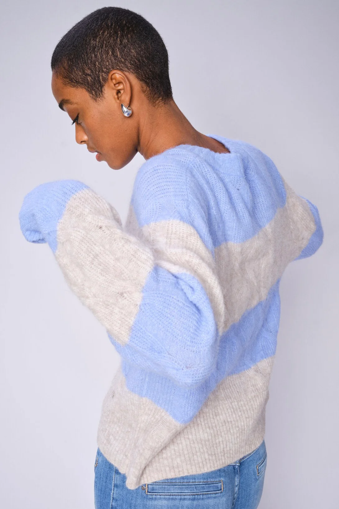 Aryna Aidy O-Neck Knit | Hydrangea | Strik fra Mos Mosh - Image 3