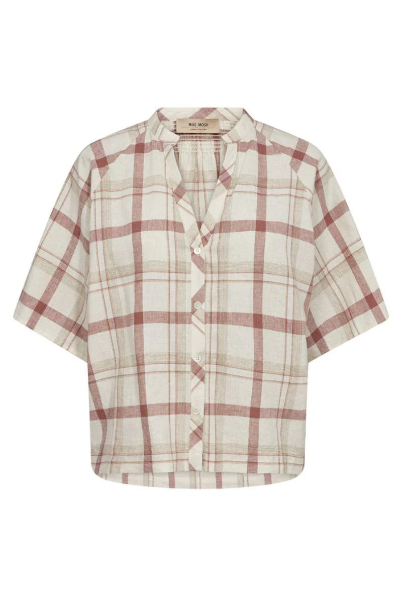 Assia Check Shirt | Cowhide | Skjorte fra Mos Mosh - Image 2