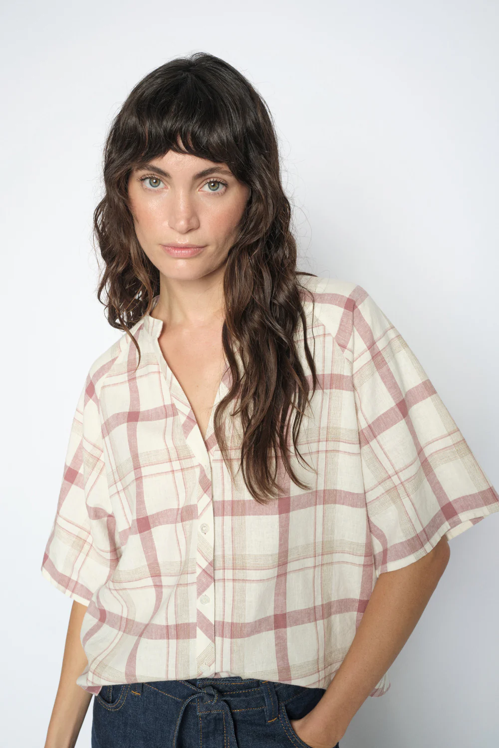 Assia Check Shirt | Cowhide | Skjorte fra Mos Mosh - Image 5