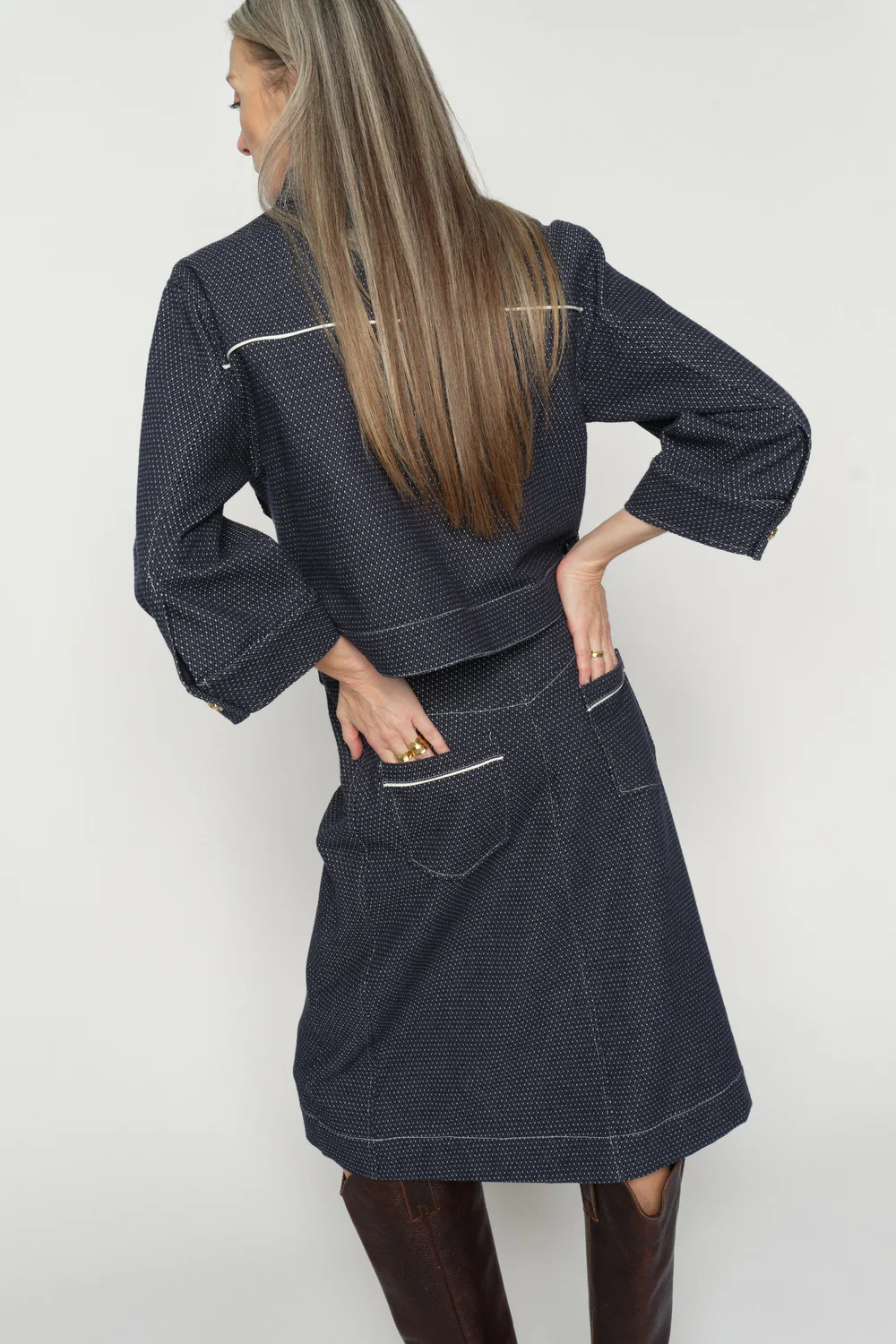 Azure Jaxx Skirt | Salute Navy | Nederdel fra Mos Mosh - Image 5