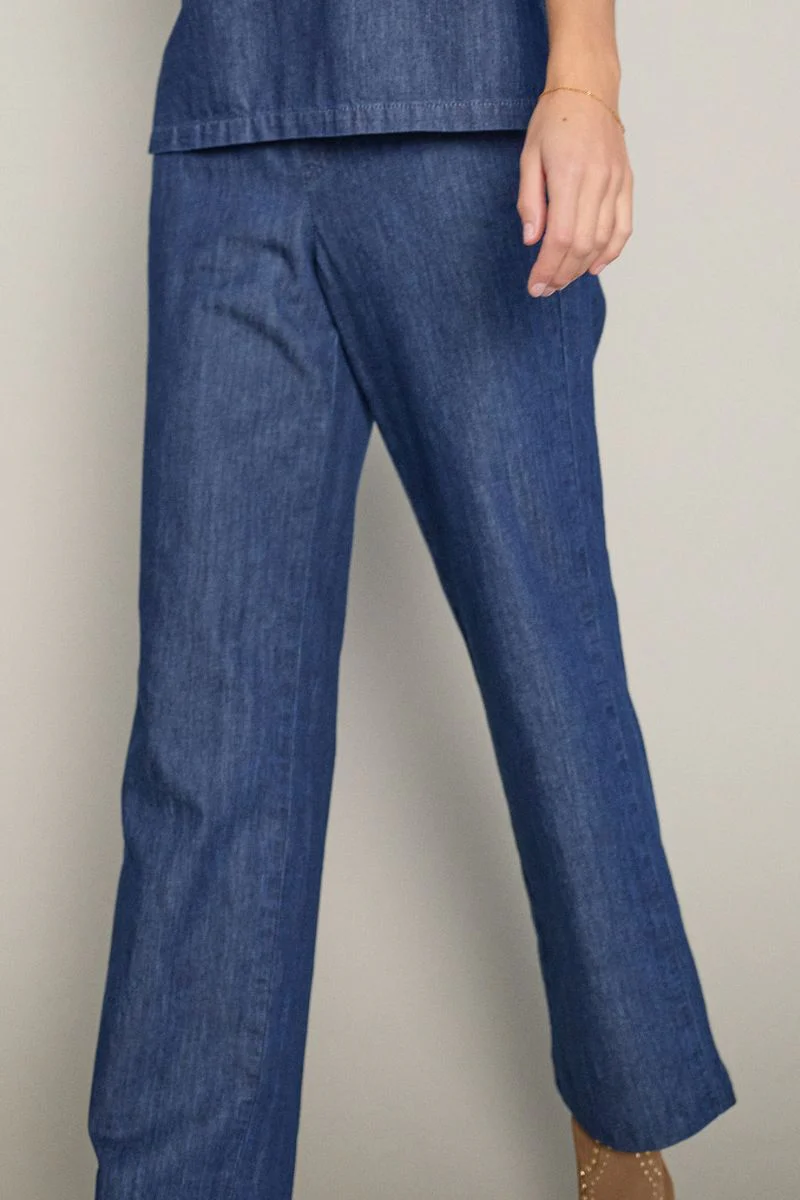 Bai Denim Pant Regular | Dark Blue | Bukser fra Mos Mosh - Image 5
