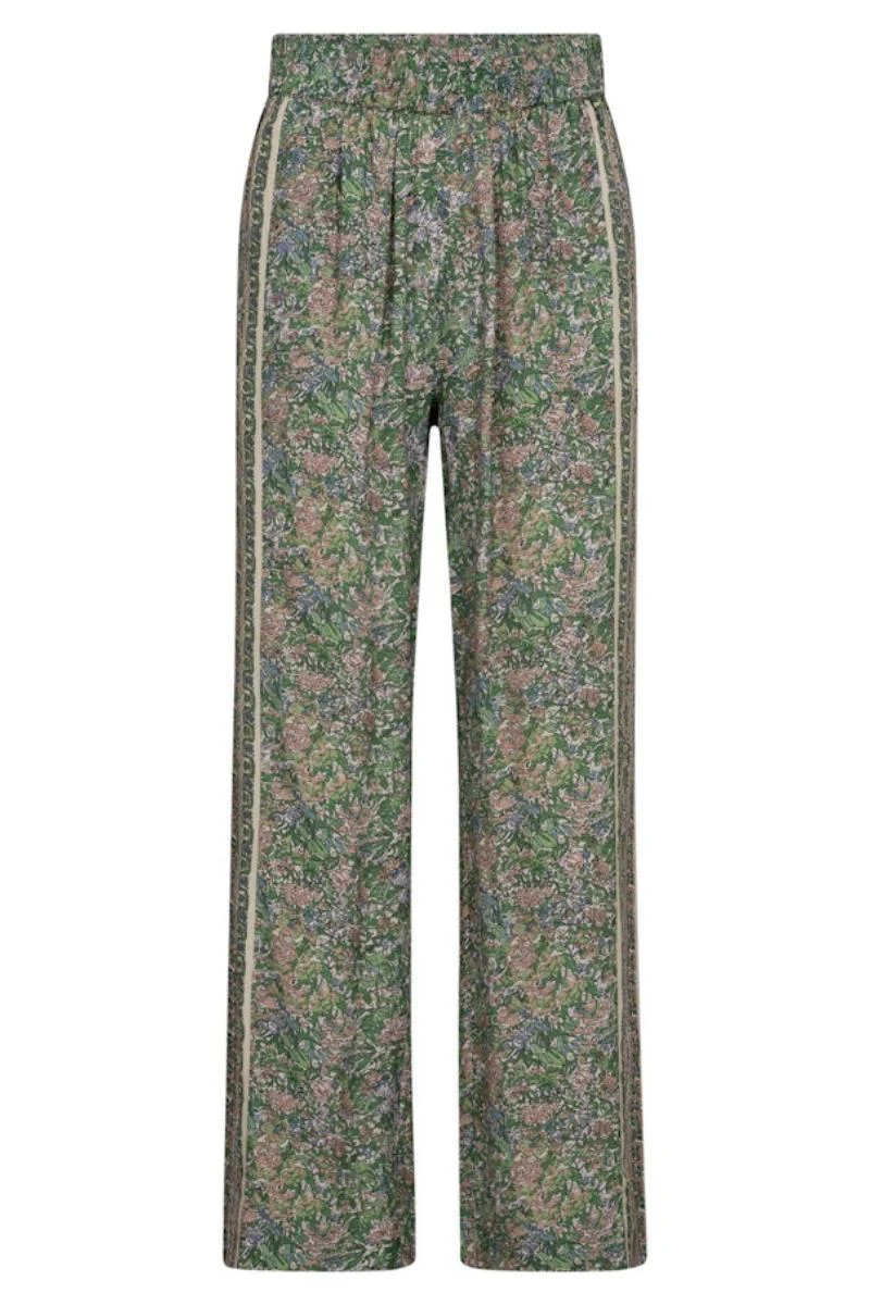 Bala Flowish Orchid Pant Regular | Turf Green | Bukser fra Mos Mosh - Image 2