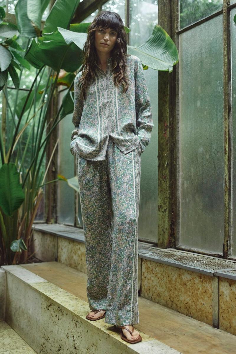 Bala Flowish Orchid Pant Regular | Turf Green | Bukser fra Mos Mosh - Image 5