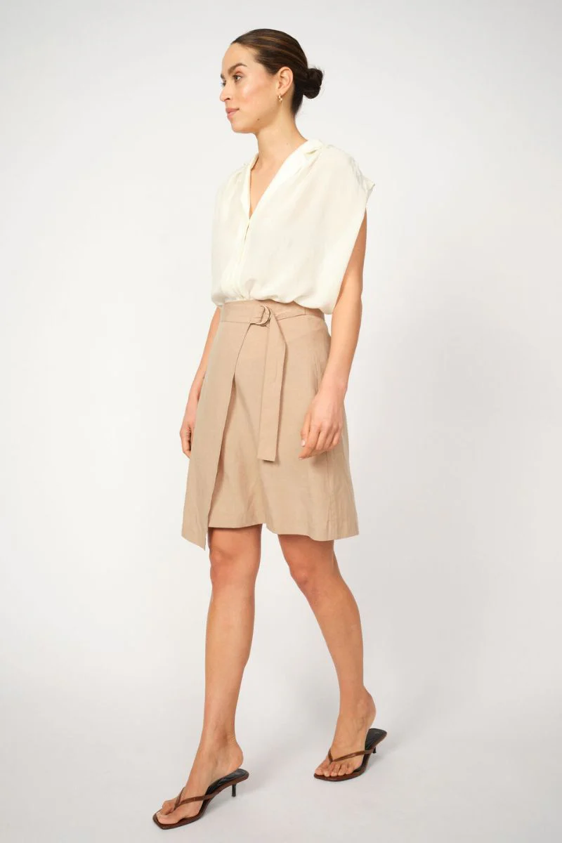 Bali Alexis Skirt | Savannah Tan | Nederdel fra Mos Mosh - Image 9