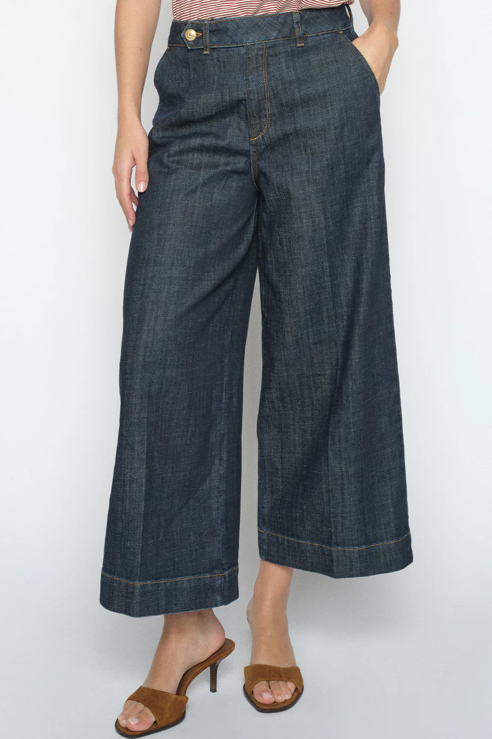 Bantry Nippon Jeans Cropped | Dark Blue | Jeans fra Mos Mosh - Image 2