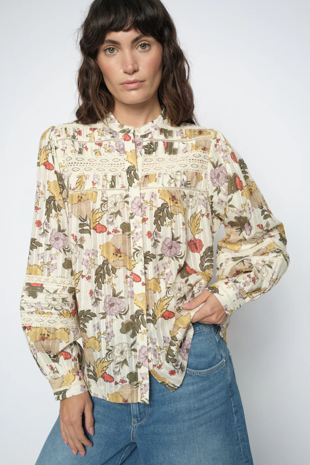 Bell Flowwa Shirt | Ecru | Skjorte fra Mos Mosh