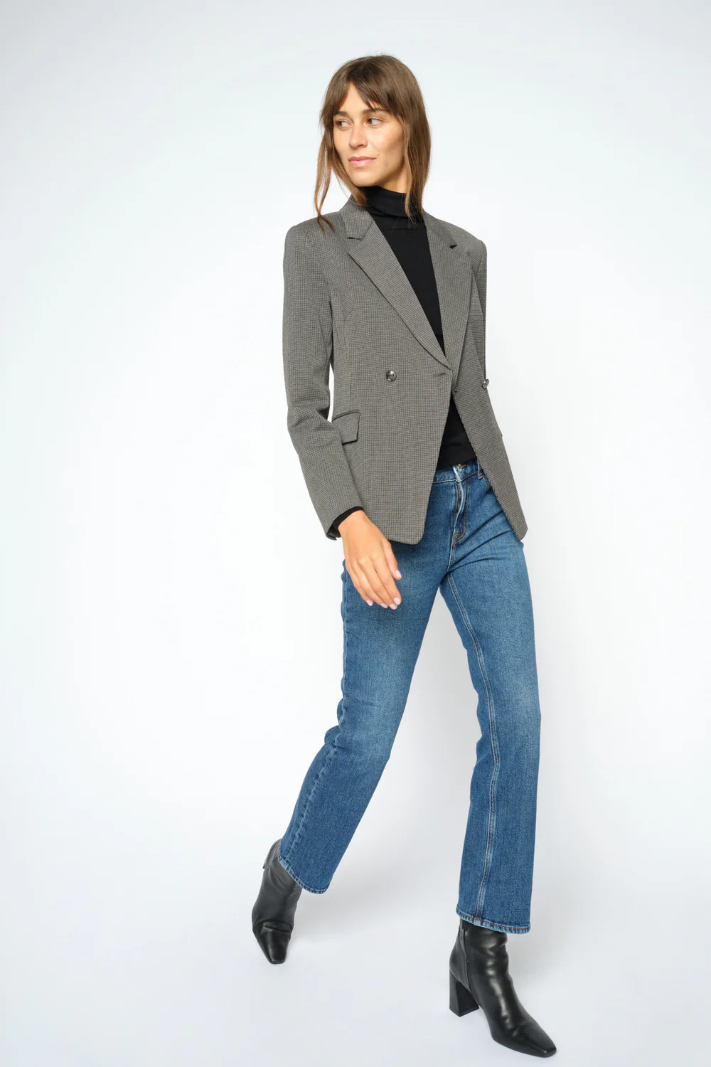 Bethie Case Blazer | Dark Camel | Blazer fra Mos Mosh - Image 3