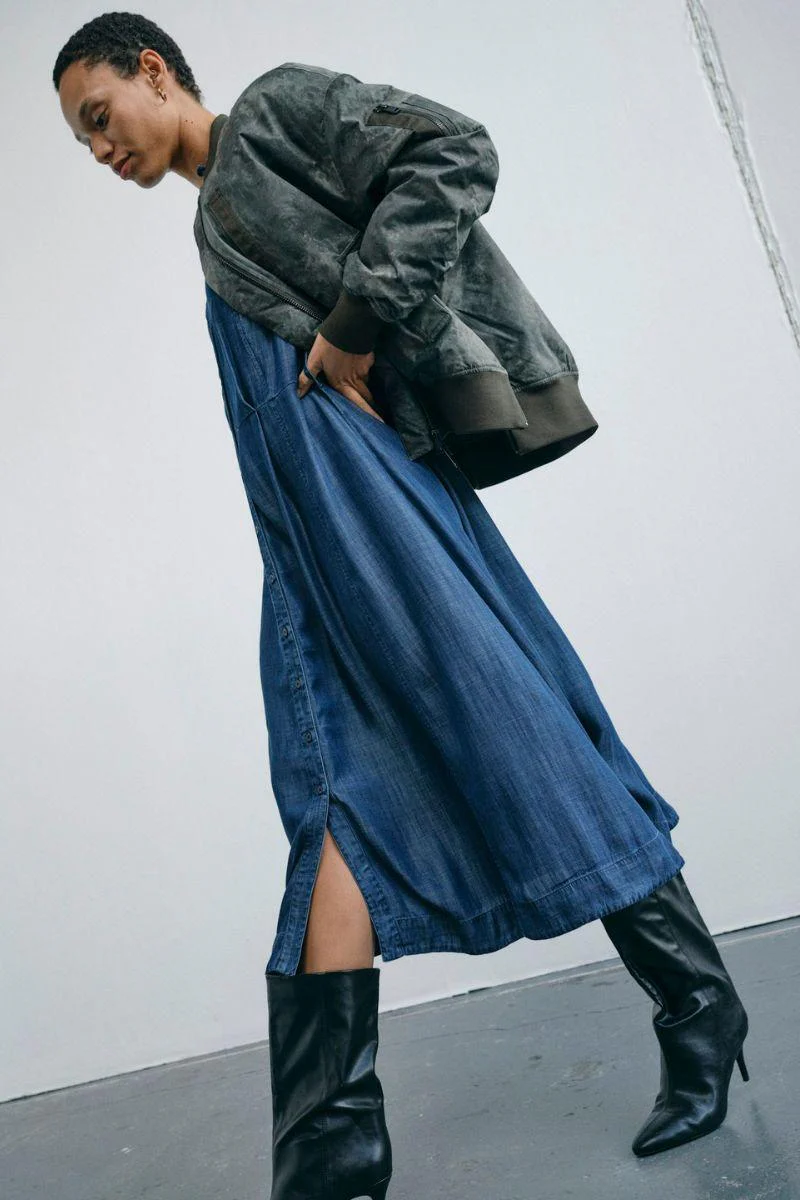 Bey Dow Dress | Salute Navy | Kjole fra Mos Mosh - Image 3