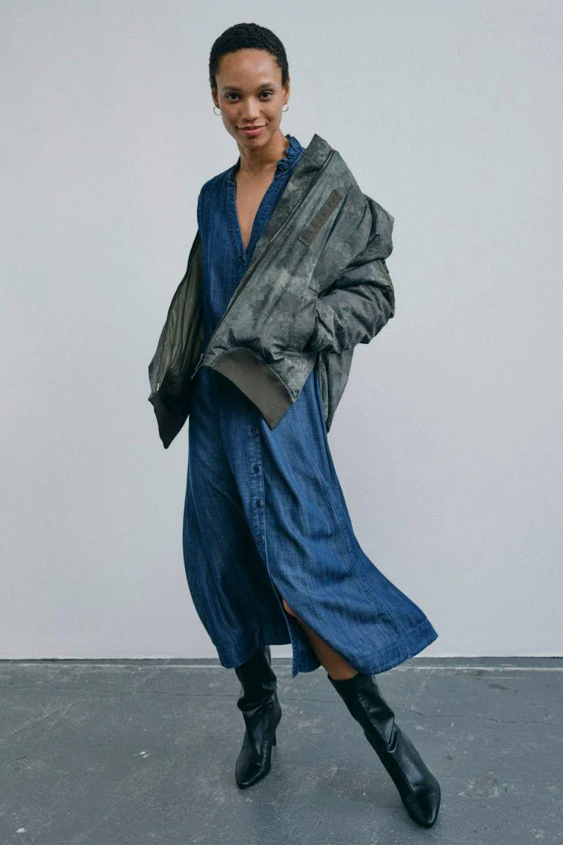 Bey Dow Dress | Salute Navy | Kjole fra Mos Mosh - Image 6