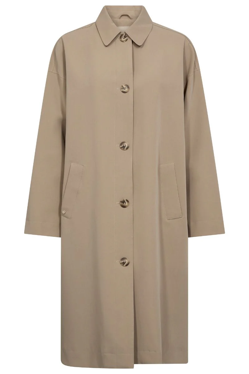 Bora Rain Trenchcoat | Savannah Tan | Jakke fra Mos Mosh - Image 2