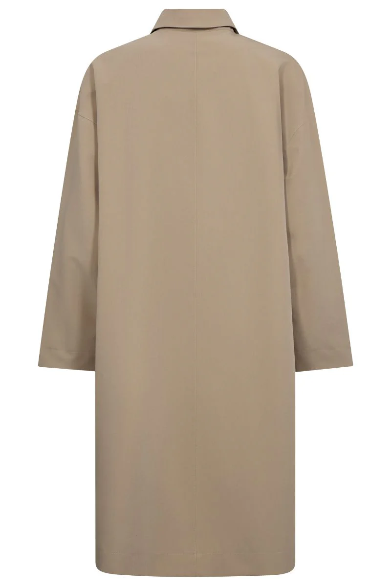 Bora Rain Trenchcoat | Savannah Tan | Jakke fra Mos Mosh - Image 4