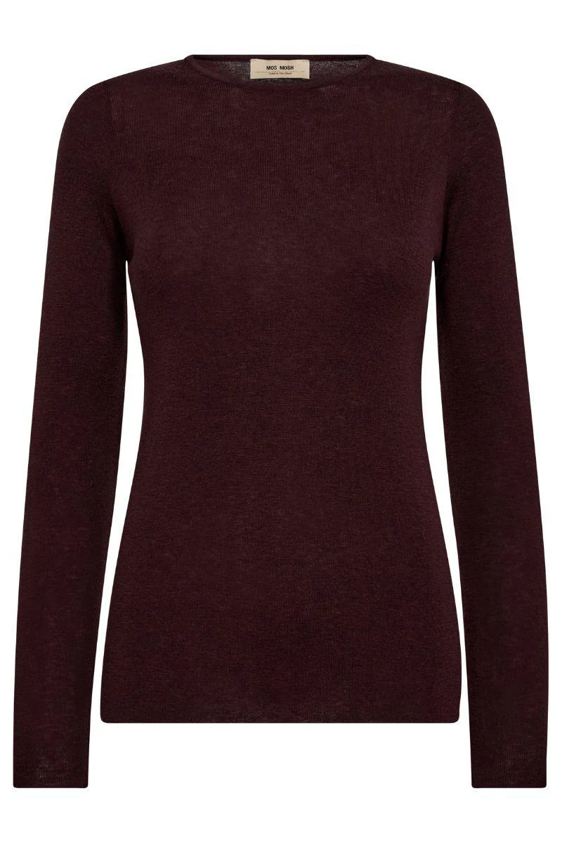Bouch O-neck Knit | Fudge | Strik fra Mos Mosh - Image 2