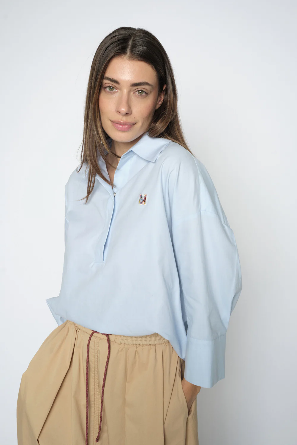 Britze Cam Cotton Blouse | Skyway | Bluse fra Mos Mosh
