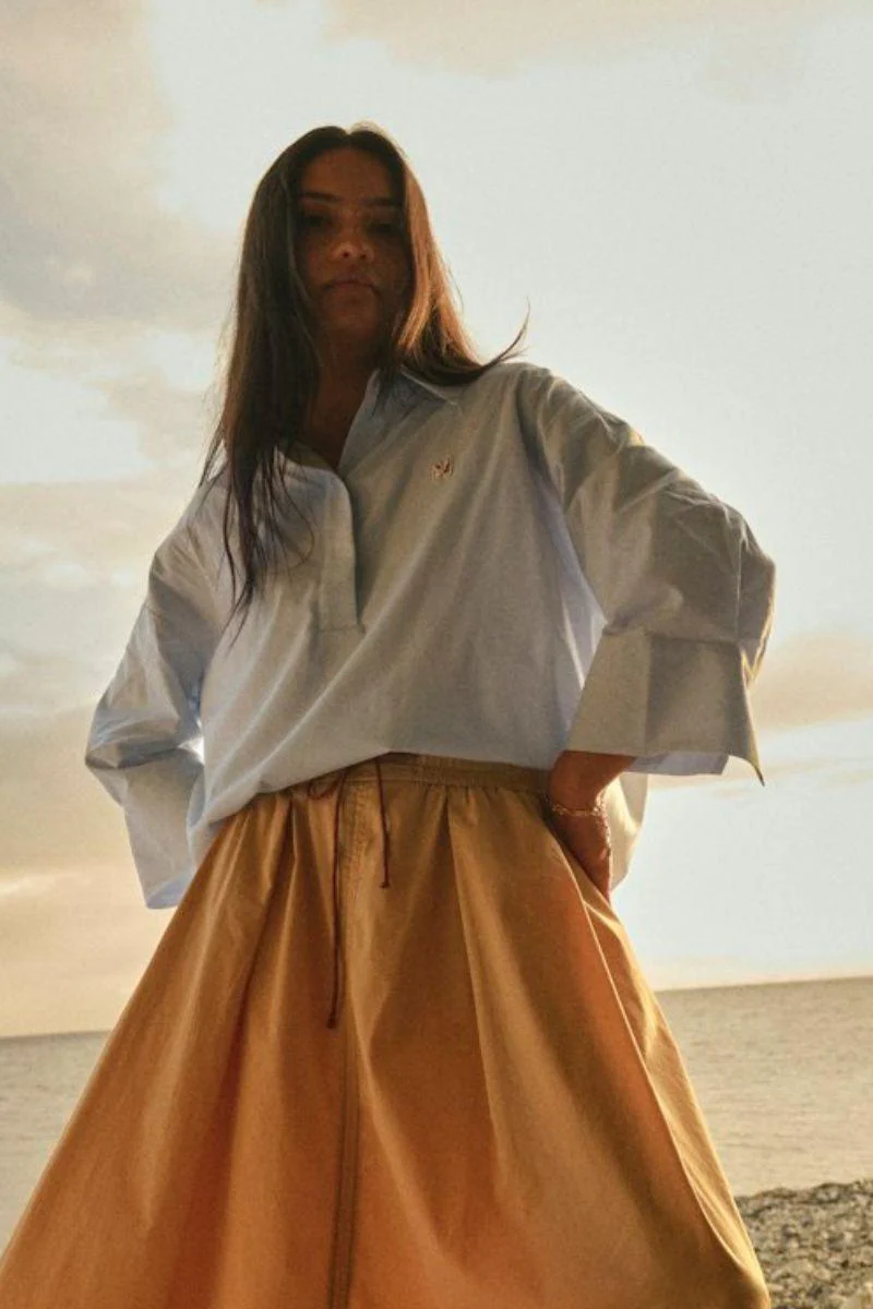 Britze Cam Cotton Blouse | Skyway | Bluse fra Mos Mosh - Image 2