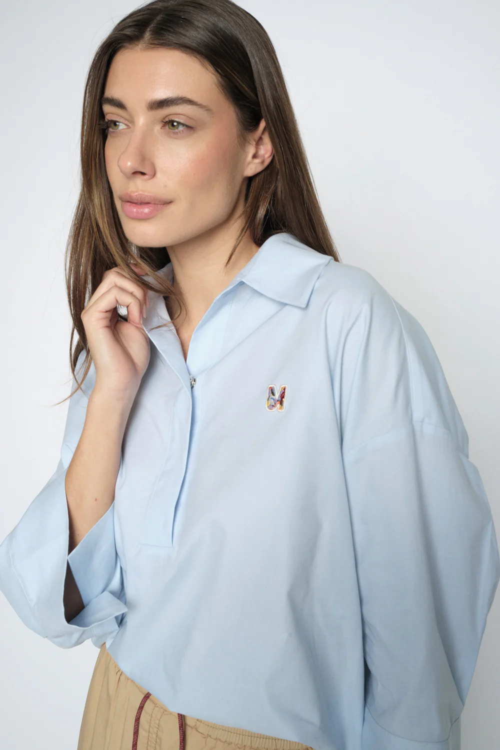 Britze Cam Cotton Blouse | Skyway | Bluse fra Mos Mosh - Image 7