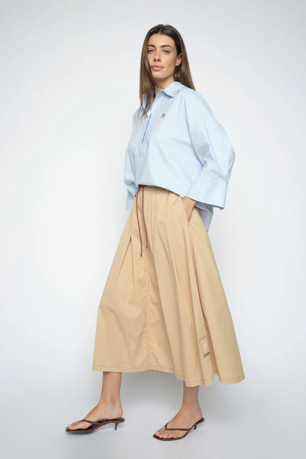 Britze Cam Cotton Blouse | Skyway | Bluse fra Mos Mosh - Image 8