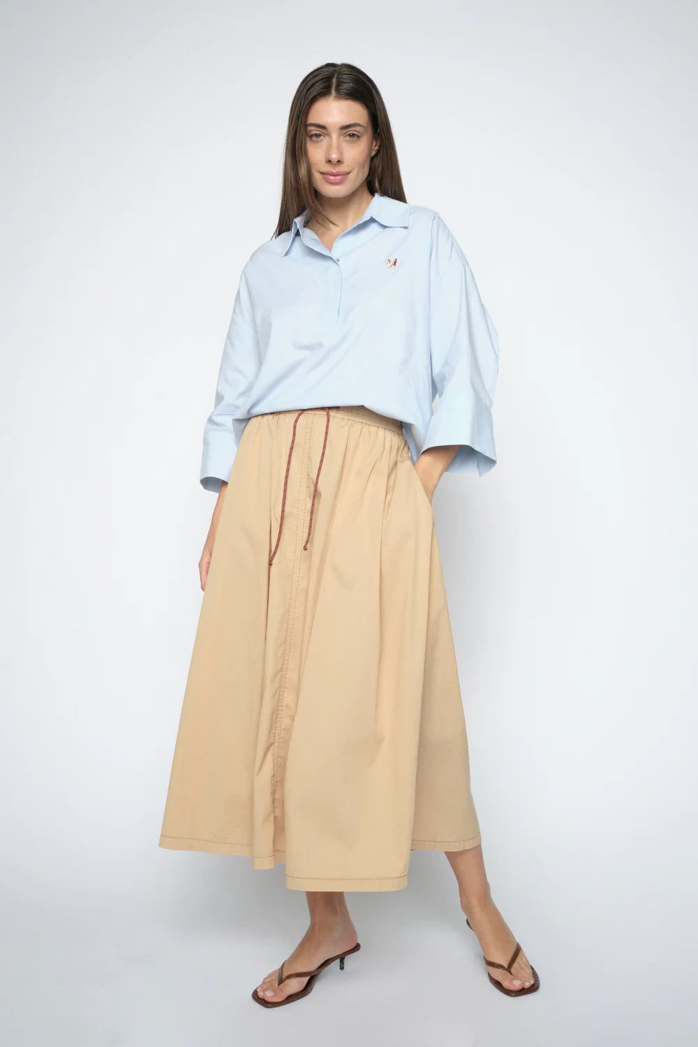 Britze Cam Cotton Blouse | Skyway | Bluse fra Mos Mosh - Image 9