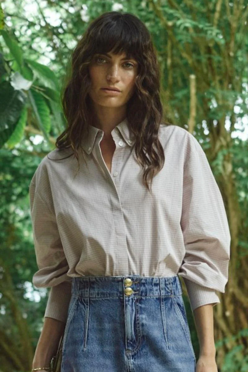 Britze Check Shirt | Dusty Rose | Skjorte fra Mos Mosh