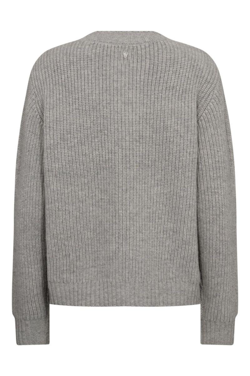 Brynna Create O-Neck Knit | Drizzle | Strik fra Mos Mosh - Image 3
