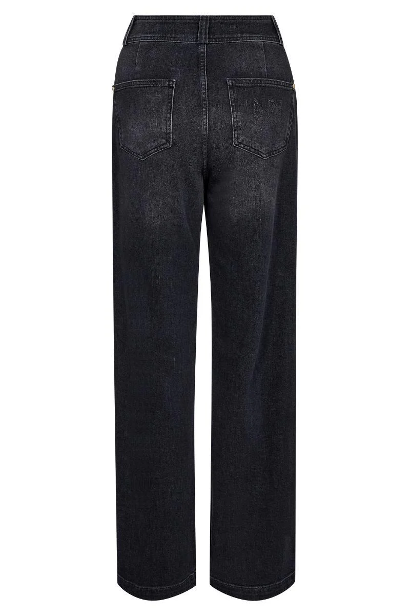 Candia Peach Jeans Long | Black | Jeans fra Mos Mosh - Image 4