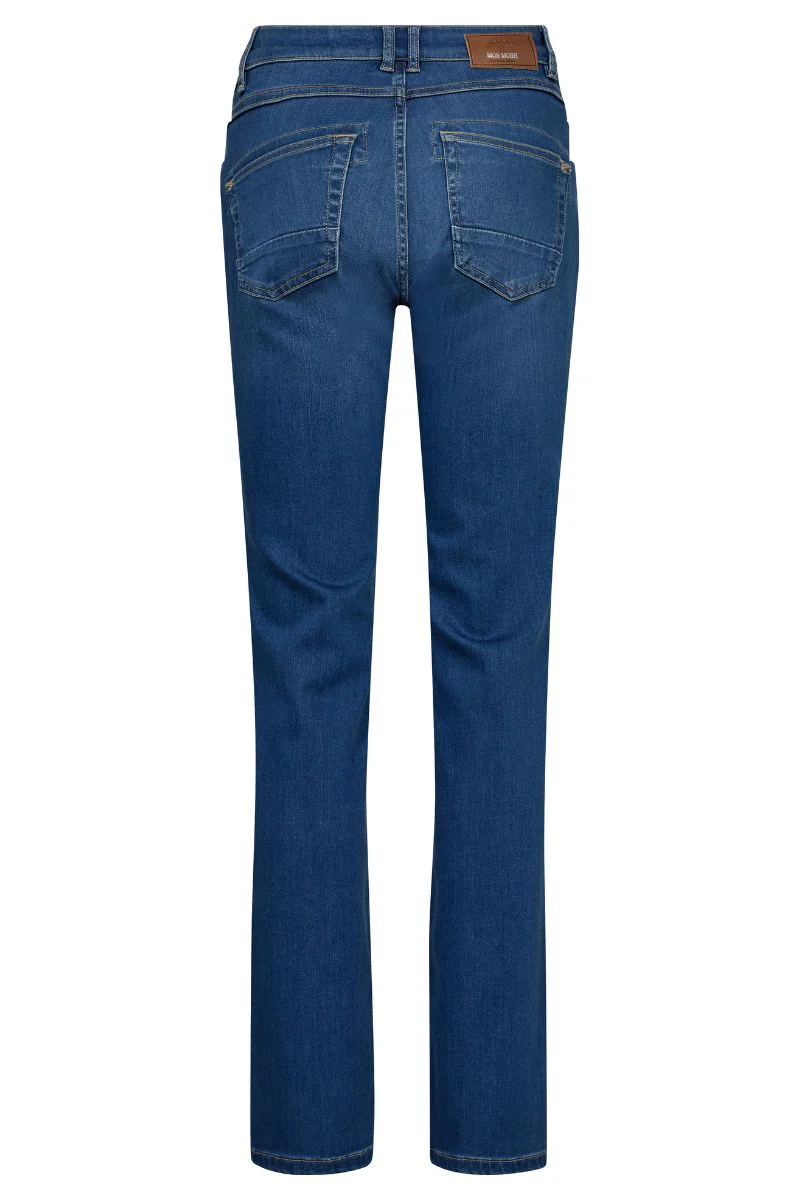 Carla Naomi Deluxe Jeans 34' | Mid Blue | Jeans fra Mos Mosh - Image 2