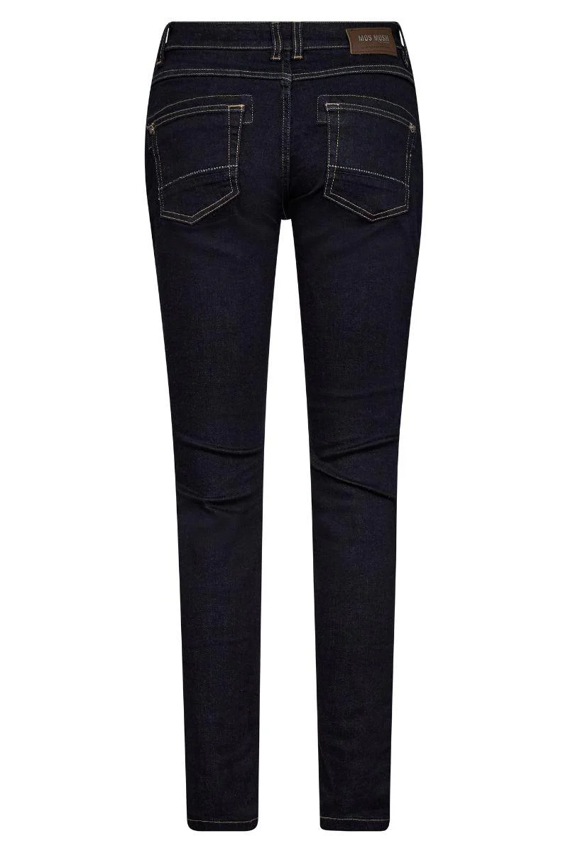 Carla Naomi Hybrid Jeans Regular | Dark Blue | Jeans fra Mos Mosh - Image 4