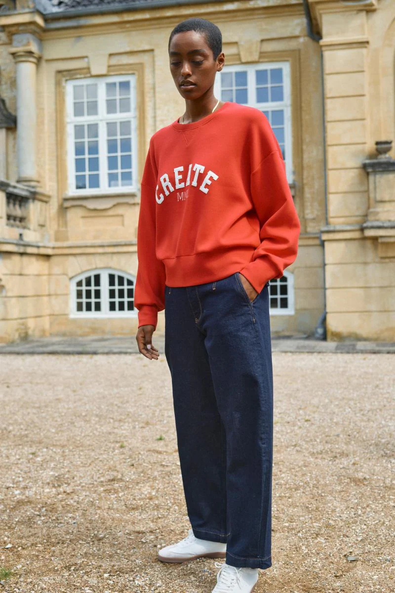 Celli O-LS Sweatshirt | Chinese Red | Sweats fra Mos Mosh - Image 8