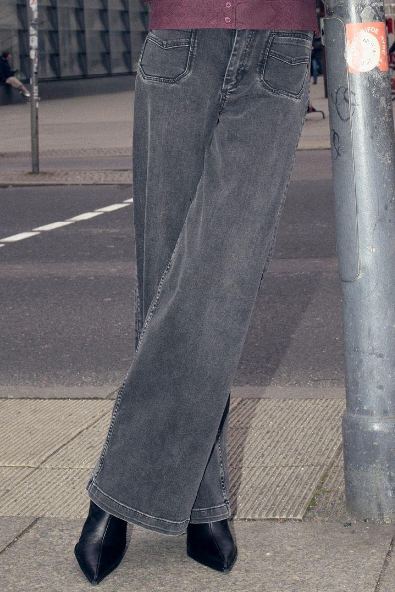 Colette Deluxe Jeans 34' | Grey | Jeans fra Mos Mosh - Image 5