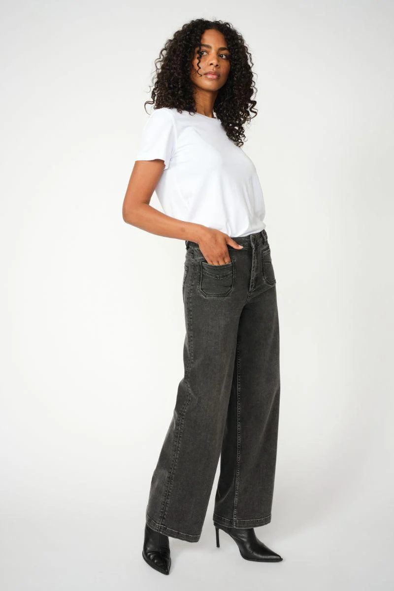 Colette Deluxe Jeans 34' | Grey | Jeans fra Mos Mosh - Image 6