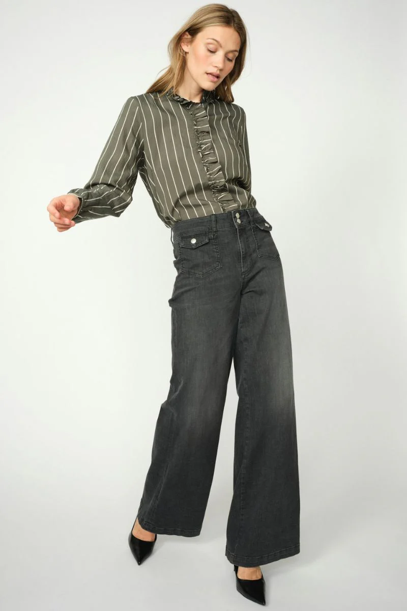 Colette Grendel Jeans Long | Grey Wash | Jeans fra Mos Mosh - Image 5