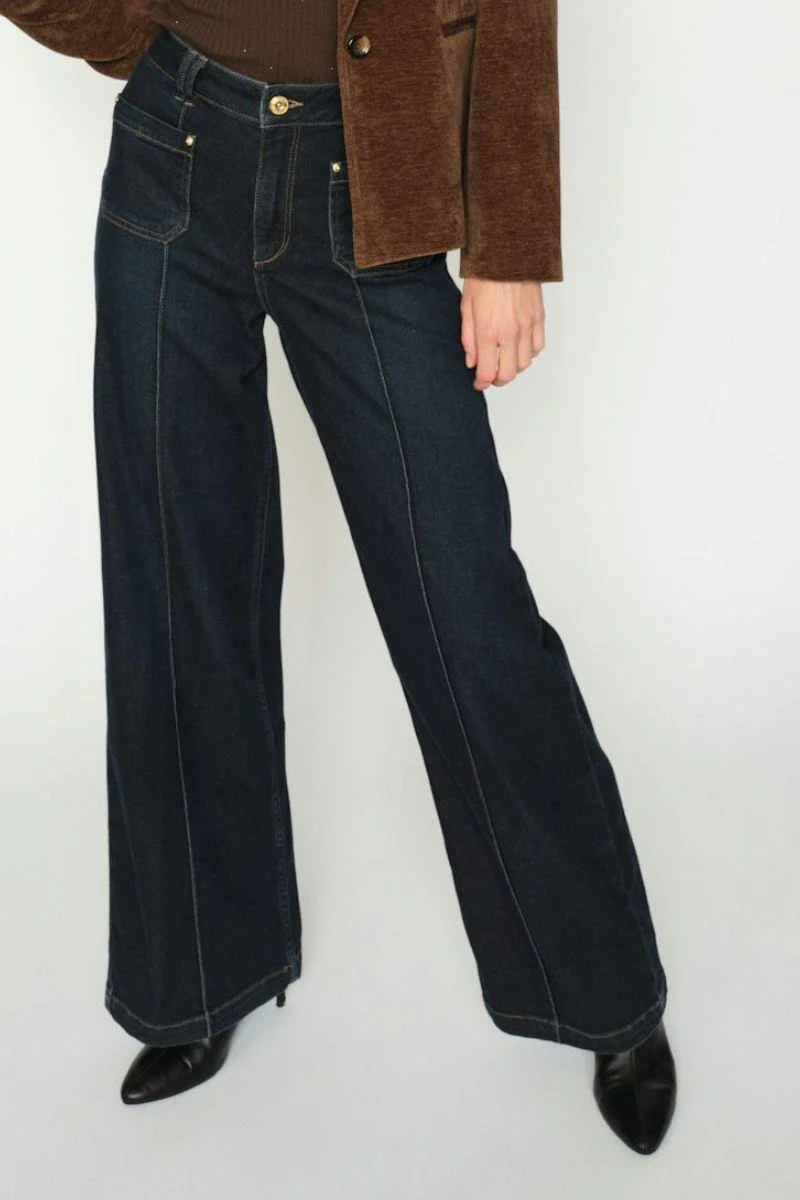 Colette Lyon JeansLong | Dark Blue | Jeans fra Mos Mosh - Image 3