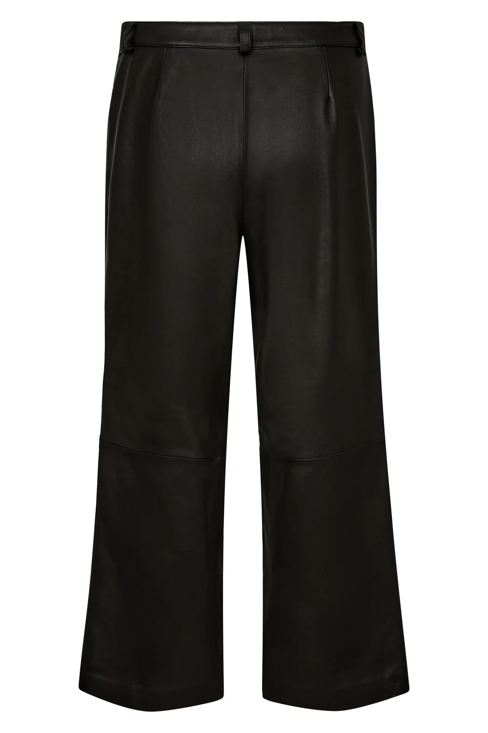 Como Leather Pant Cropped | Black | Bukser fra Mos Mosh - Image 5