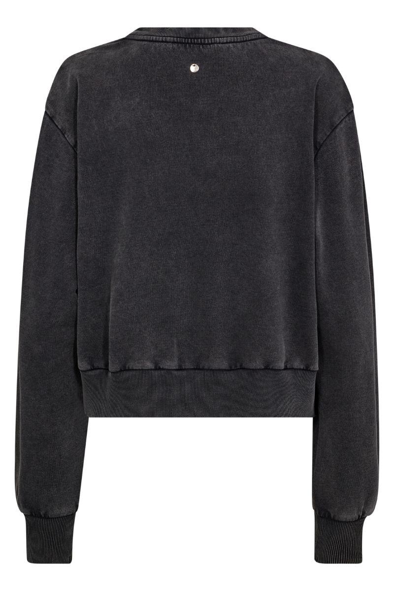 Cosette O-LS Deco Sweatshirt | Phantom | Bluse fra Mos Mosh - Image 5