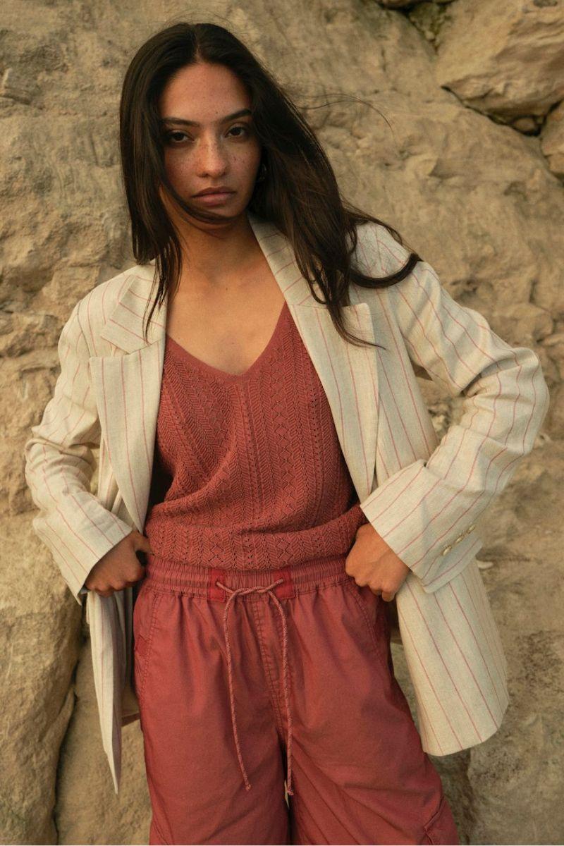 Cressida Wash Knit Top | Cowhide | Strik fra Mos Mosh - Image 2